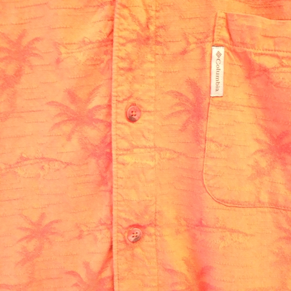 Columbia Sportswear Company Orange Tropical Shirt - Picture 4 of 8
